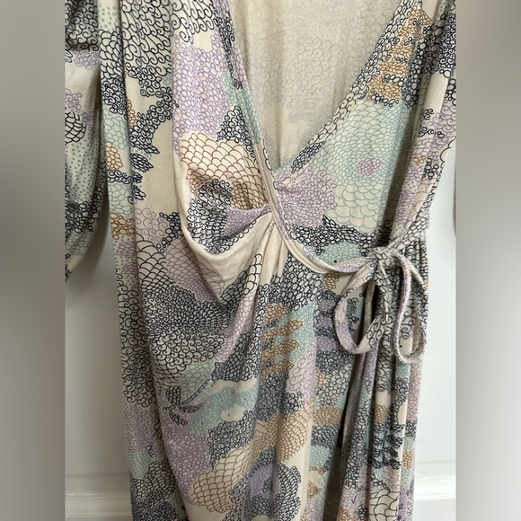 {Rachel Pally} Printed Modal/Spandex Wrap Dress - Sz Small - Picture 2 of 9